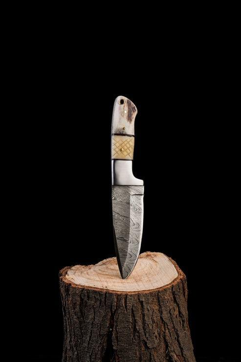 RA-69 Hand Forged Damascus Steel Hunting Knife, Camping Knife, Bushcraft Hunting Knife, High quality Made Hunting Knife, Gift For Men, Gift For Him, Groomsmen Gift, Christmas Gift - Ragnar Armoury