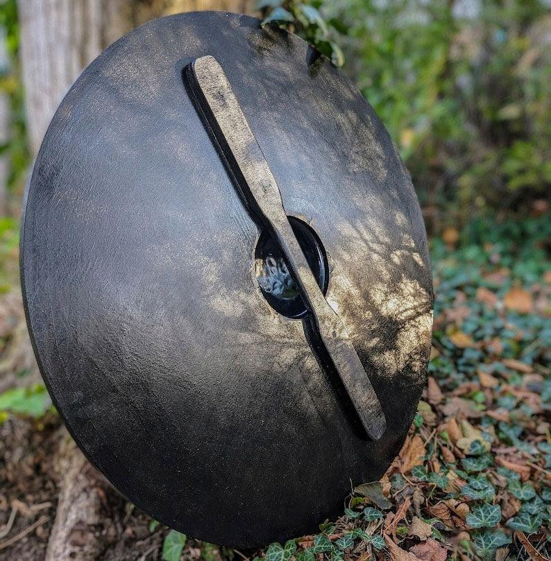 RA-83 Hand Crafted Viking Shields, Viking Shield, Authentic Viking Shields, Wood Wall Decorate Idea, Handmade Home Decorate Idea, Gift for Him, Gift For Men, Gift For Husband, Groomsmen Gift - Ragnar Armoury
