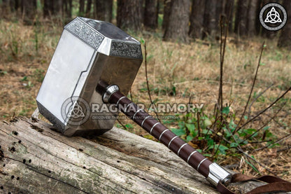 RA-95 Thor Hammer Metal Mjolnir, Norse God Hammer Of Thor Mighty Mjolnir, Thor's hammer, Gift For Him, Gift For Men, Hammer for Adventure, Unique Gift - Ragnar Armoury