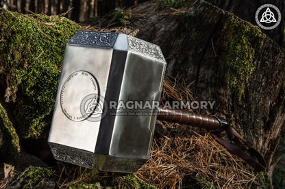 RA-95 Thor Hammer Metal Mjolnir, Norse God Hammer Of Thor Mighty Mjolnir, Thor's hammer, Gift For Him, Gift For Men, Hammer for Adventure, Unique Gift - Ragnar Armoury