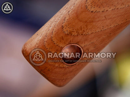 RA-98 Personalized Battle Hammer with Valknut Symbol, High Quality Made Hammer, War Battle Hammer. Gift For Him, Gift For Men, Gift For Husband, Mothers Day Gift Christmas Gift - Ragnar Armoury