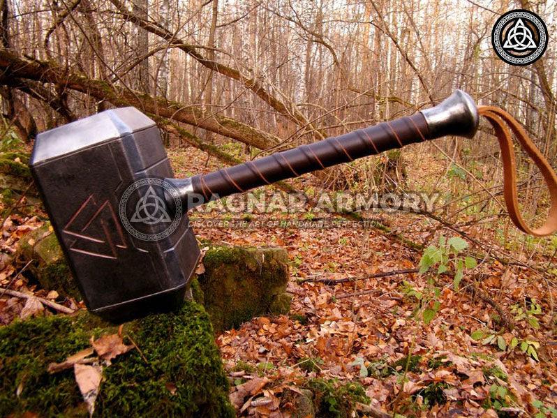 RA-99 Thor hammer, Mjolnir Metal, War Hammer Functional Thor Hammer, Authentic Thor Hammer, Gift For Him, Gift for Men, Christmas Gift, Mothers Day Gift - Ragnar Armoury