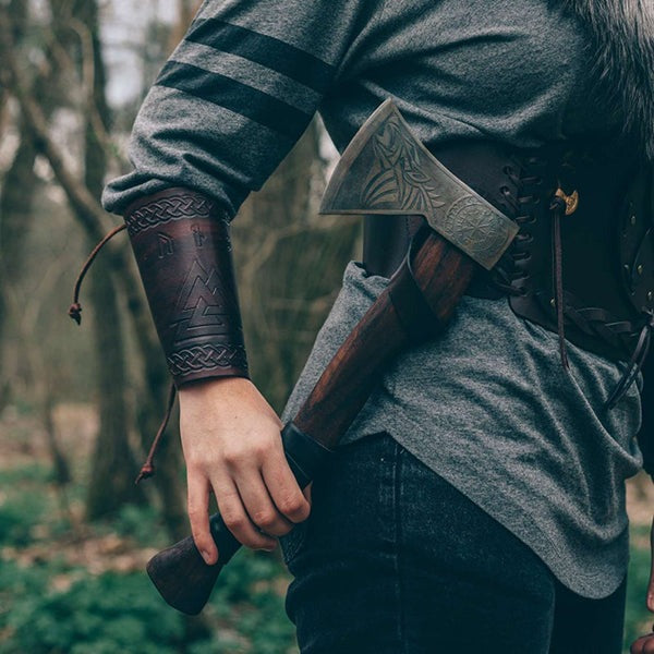 RA-193 Handmade Stainless Steel Blade Viking Axe, Best Outdoor Camping Axe, Gift For Men, Christmas Gift - Ragnar Armoury